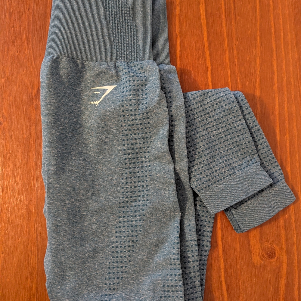 Gymshark Vital Seamless 2.0 Leggings - Tahoe Teal Marl
